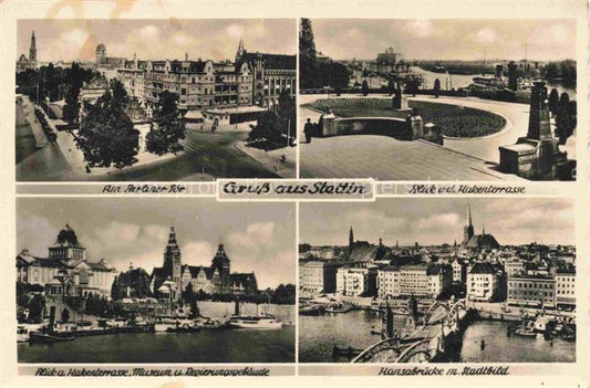 74018492 Stettin SZCZECIN Pommern PL Berliner Tor Hakenterrasse Museum Regierung