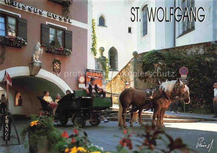 74019813 ST WOLFGANG  Wolfgangsee Oberoesterreich AT Marktplatz Roesslbogen Hote