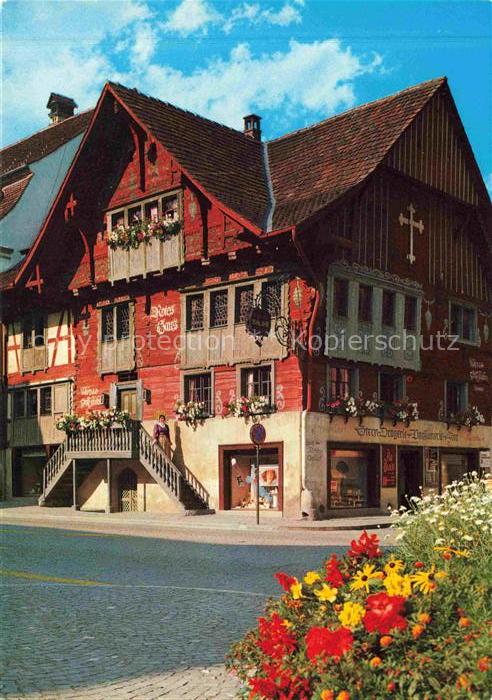 74019861 Dornbirn Vorarlberg AT Rotes Haus Gaststaette aus dem 17. Jhdt.