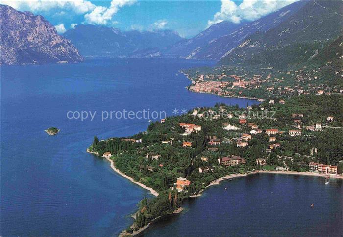 74019902 Val di Sogno Lago di Garda e Malcesine veduta aerea