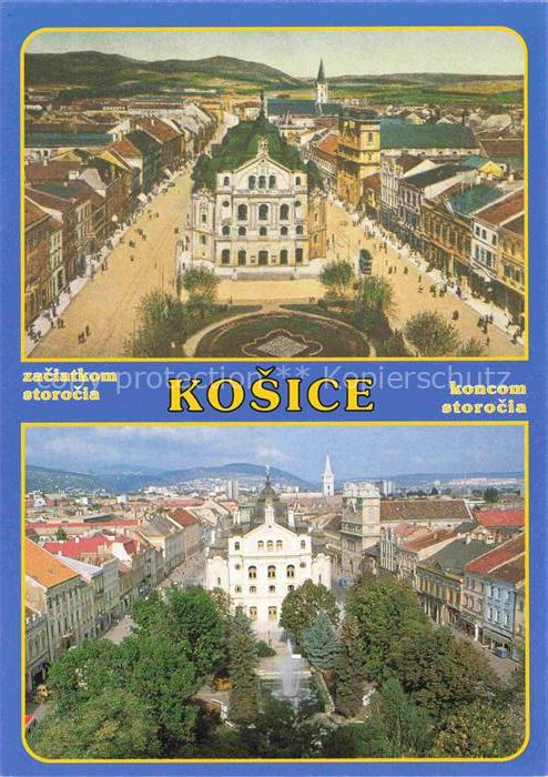 74021035 KOSICE Kassa Kaschau Slovakia Severný pohlad z veze Dómu sv. Alzbety na