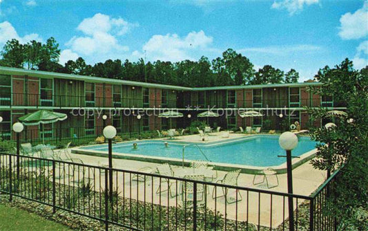 74021338 Ormond Beach Florida USA Davis Bros. Cafeterias and Motor Lodges Swimmi