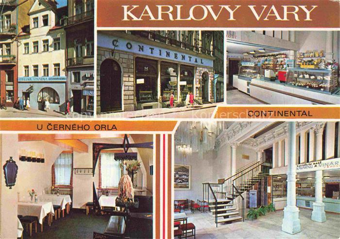 74022715 KARLOVY VARY Karlsbad CZ Hotel Continental u Cerneho Orla Restaurant