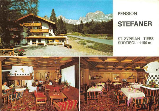 74021832 St Zyprian San Cipriano 1085m Dolomiti IT Pension Stefaner Gastraum