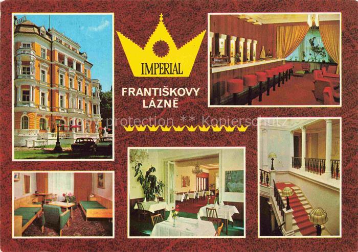 74022452 FRANTISKOVY LAZNE Franzensbad Boehmen CZ Hotel Imperial Fremdenzimmer R