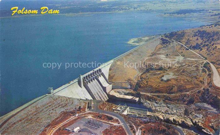 74023007 Sacramento California USA Folsom Dam aerial view