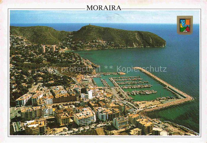 74023635 Moraira Alicante ES Kuestenpanorama Hafen