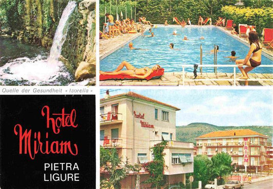 74023803 Pietra Ligure Pietraligure IT Hotel Miriam Wasserfall Swimming Pool