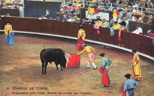 74014182 Corrida de Toros Stierkampf Bullfight-- Preparando para matar