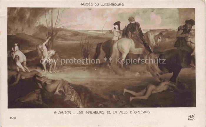 74014192 DEGAS Edgar Kuenstlerkarte Musee luxembourg Orleans