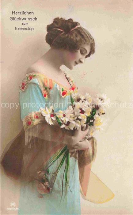 74015197 Foto RPH Nr. 4355/5 Namenstag Frau Rosen