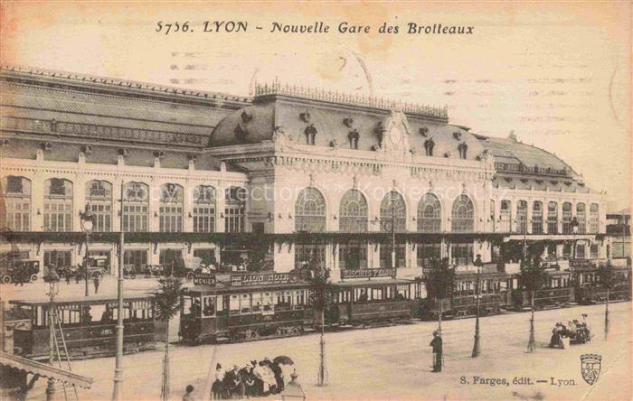 74019957 Strassenbahn Tramway-- Lyon Nouvell Gare Brotteaux Bahnhof