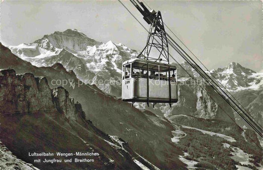 74019964 Seilbahn Cable-Car Telepherique Wengen Maennlichen Jungfrau Breithorn