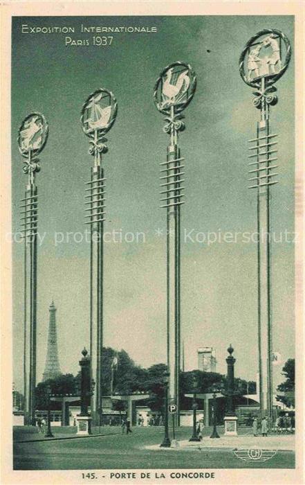 74020350 Exposition Internationale Paris 1937 Porte de la Concorde Paul Bigot Fr