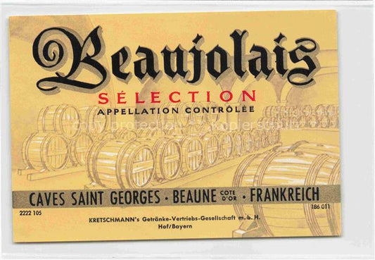 74024590 Wein Wine Vin Vino-- Beaujolais Saint Georges Frankreich