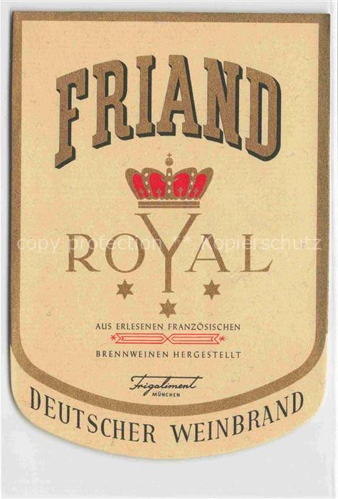 74024593 Wein Wine Vin Vino-- Royal Frankreich Deutsche Weinbrand