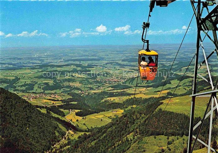 74021437 Seilbahn Cable-Car Telepherique HochgratbahnOberstaufen Steibis Allgaeu