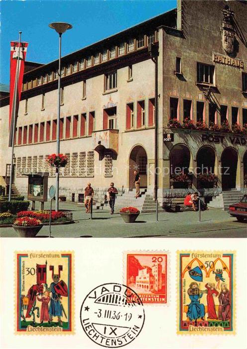 74024993 Vaduz Liechtenstein FL Rathaus Postamt