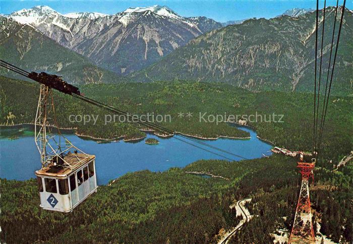 74021440 Seilbahn Cable-Car Telepherique bayernZugspitzbahn Eibsee