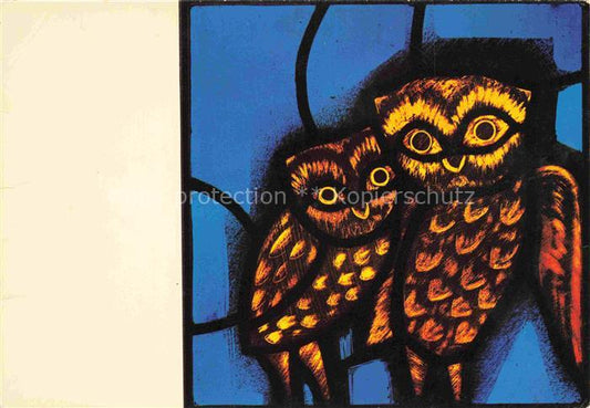 74021855 Eule Owl Hibou Chouette-- Taize eglise Reconciliation