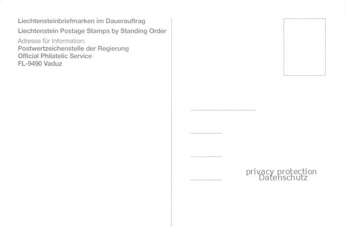 74022527 Briefmarkensprache auf Ak Liechtenstein Vaduz