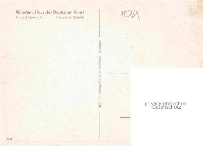 74023244 HDK Haus der Deutschen Kunst Verlag HDK Nr. Muenchen Richard Heymann Ki