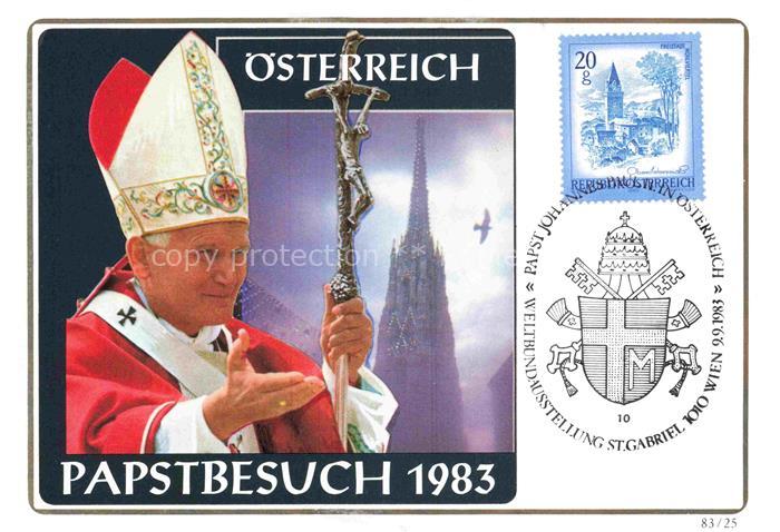 74023255 Paepste Papst Pope Pape-- oesterreich