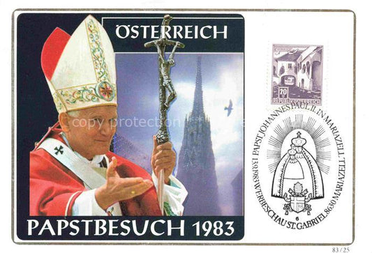 74023257 Papst Pope Pape-- Johannes Paul II oesterreich