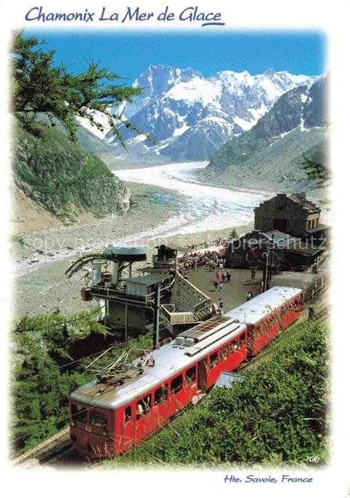 74024100 Eisenbahn Railway Chemin de Fer Chamonix Mont Blanc Gletscher