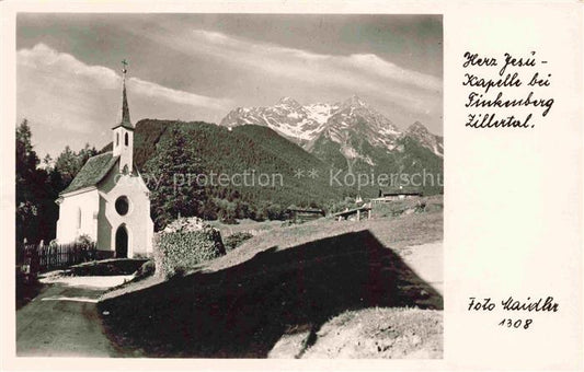 74024463 Finkenberg  Zillertal Tirol AT Herz-Jesu-Kapelle Zillertaler Alpen