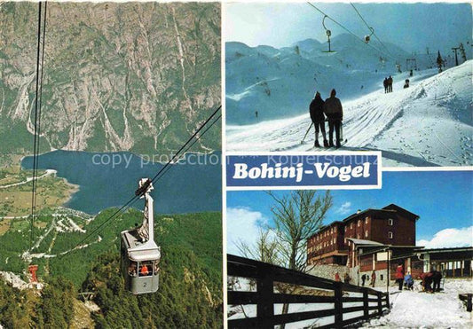 74025016 Vogel 1535m Bohinj Slovenia Bergbahn Blick ins Tal Berghotel Skigebiet