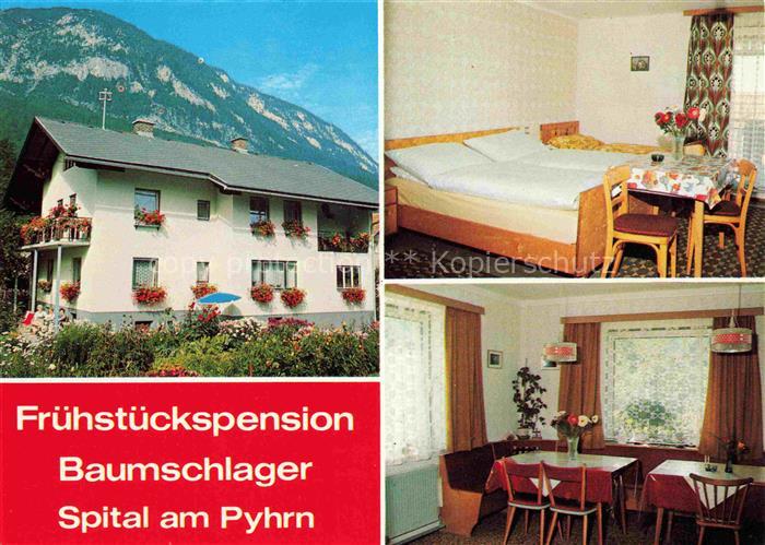 74024736 Spital Pyhrn Oberoesterreich AT Pension Baumschlager Gastraum Fremdenzi