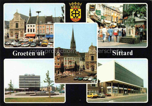 74025078 Sittard Limburg NL Markt Promenade Michielskerk Stadhuis Cultureel Cent