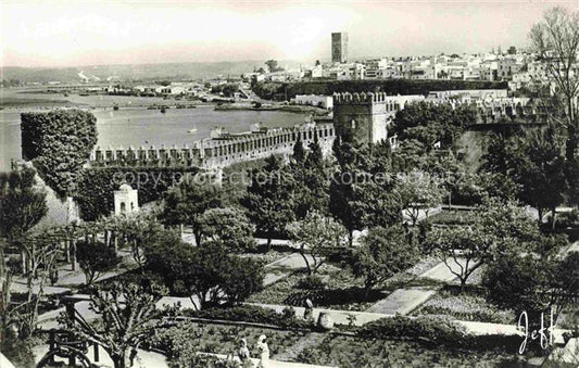 74025407 RABAT  Maroc Jardin des Oudaia et le Boureghreb