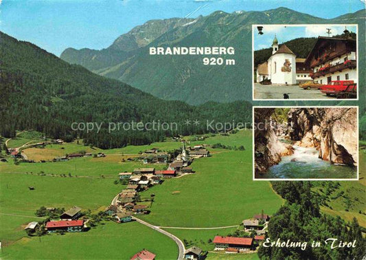 74025792 Brandenberg  Zillertal Tirol AT Panorama Erholungsort Alpen Luftaufnahm