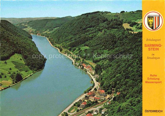 74025843 Sarmingstein Panorama Erholungsort im Strudengau Donau