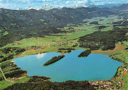 74025848 Faakersee Kaernten AT Panorama Karnische Alpen