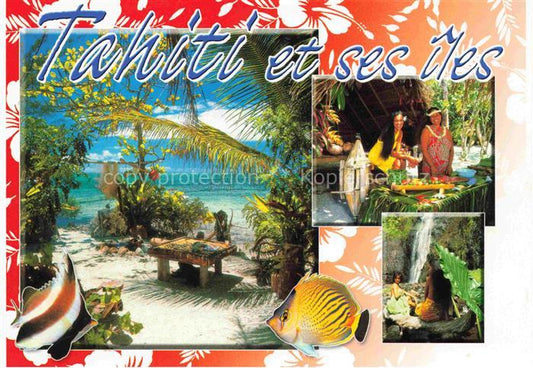 74026434 Tahiti Polynesia Souvenirs des îles