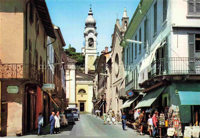 74026529 Menaggio Lago di Como Lombardia IT Motiv im Stadtzentrum Kirche