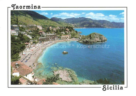 74026775 Taormina Sicilia IT Panorama Mazzarò bay