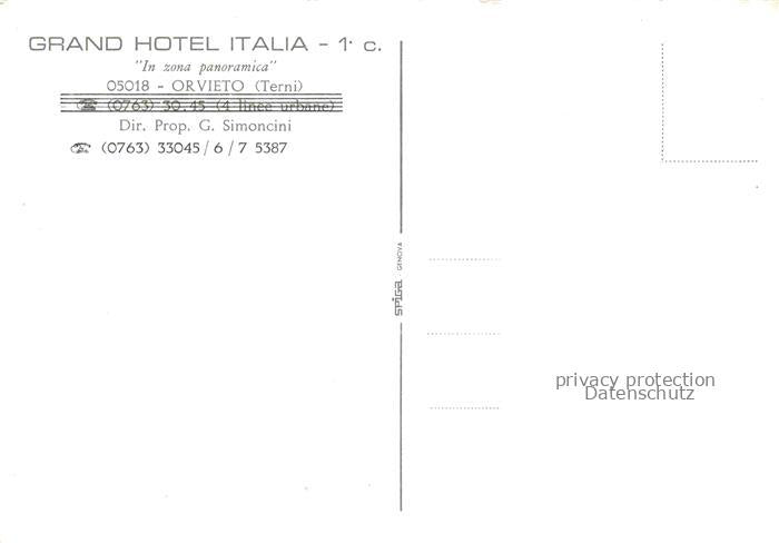 74027548 Orvieto Terni Umbria IT Grand Hotel Italia di notte Costruzione Trecent