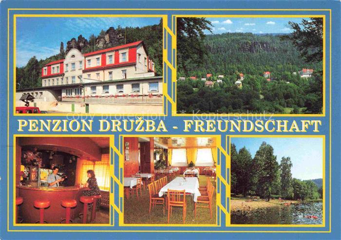 74027669 Ostrov u Tise Eiland Erzgebirge CZ Penzion Druzba Freundschaft Gastraum