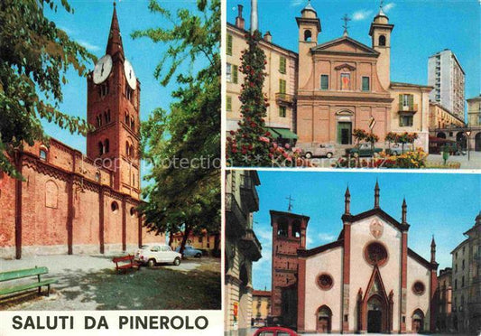 74029134 Pinerolo Piemonte IT Kirche Motive Stadtzentrum