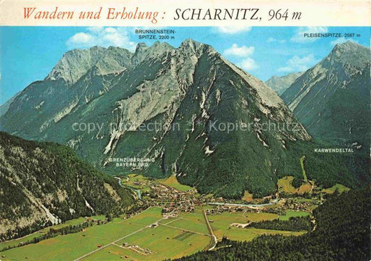 74029385 Scharnitz Panorama Erholungs- und Grenzort Alpen