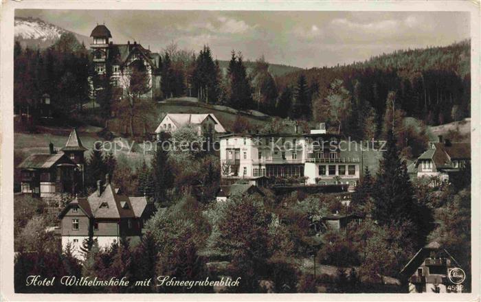 74029943 Hain  Giersdorf Riesengebirge Podgorzy PL Hotel Wilhelmshoehe mit Schne