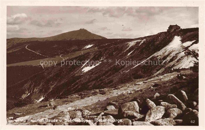 74029988 Prinz-Heinrich-Baude Riesengebirge PL und Schneekoppe Bergbauden im Rie