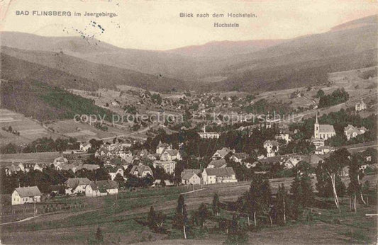 74030312 Bad Flinsberg Swieradow Zdroj PL Panorama Blick nach dem Hochstein Iser