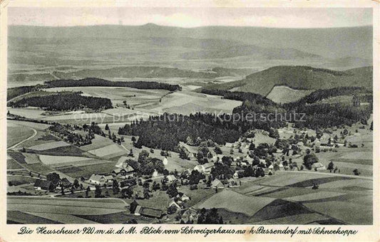 74030540 Heuscheuer Wuenschelburg Radkow PL Panorama Blick vom Schweizerhaus nac