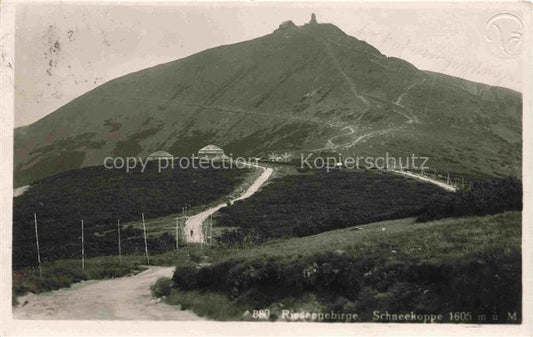 74031349 Krummhuebel Karpacz Riesengebirge PL Blick zur Schneekoppe