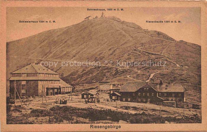 74031360 Krummhuebel Karpacz Riesengebirge PL Schlesierhaus Schneekoppe Bergbaud